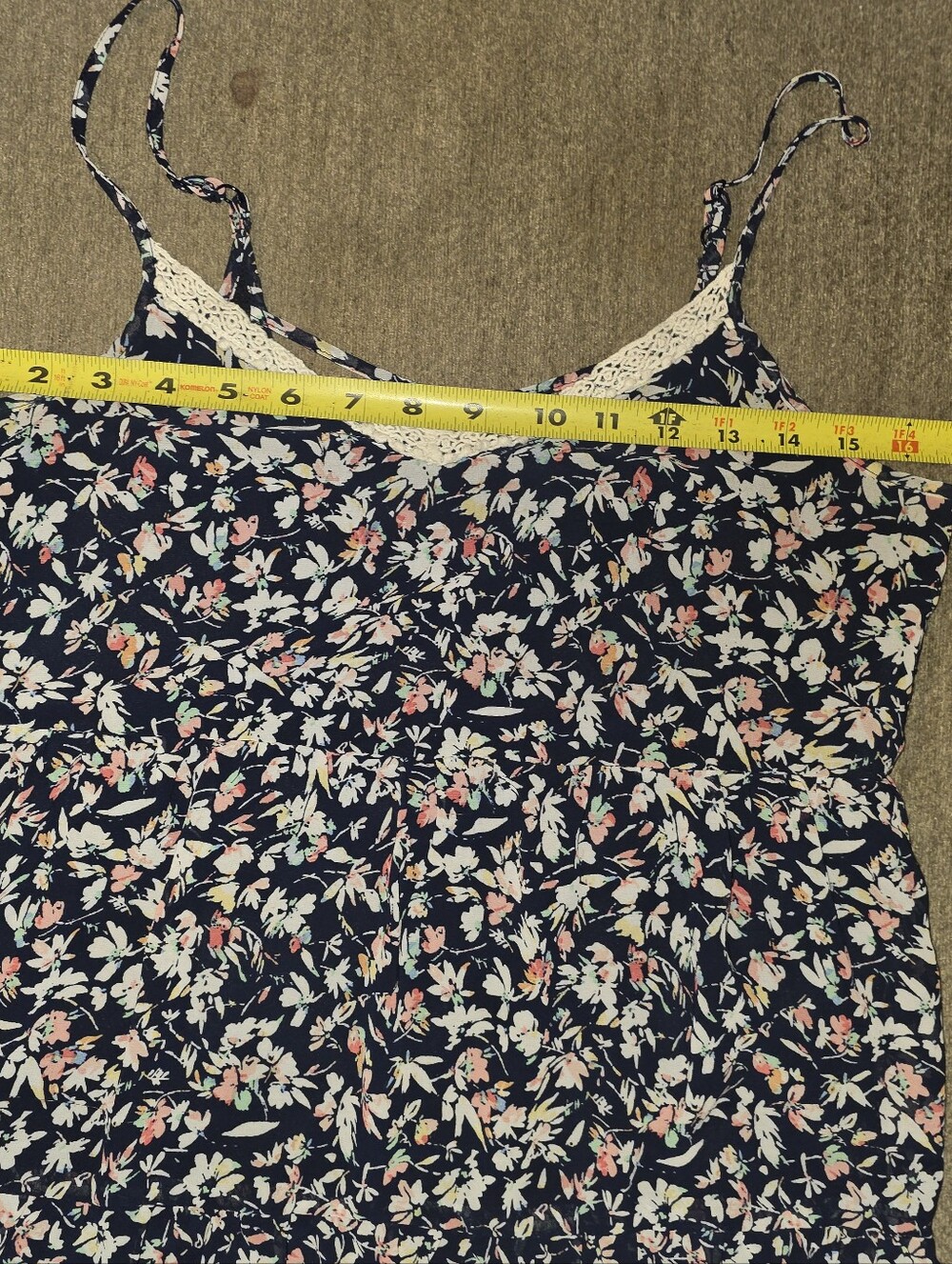 Maurices Floral Lace-Trim Lined Slip Dress Small - Picture 6 of 7
